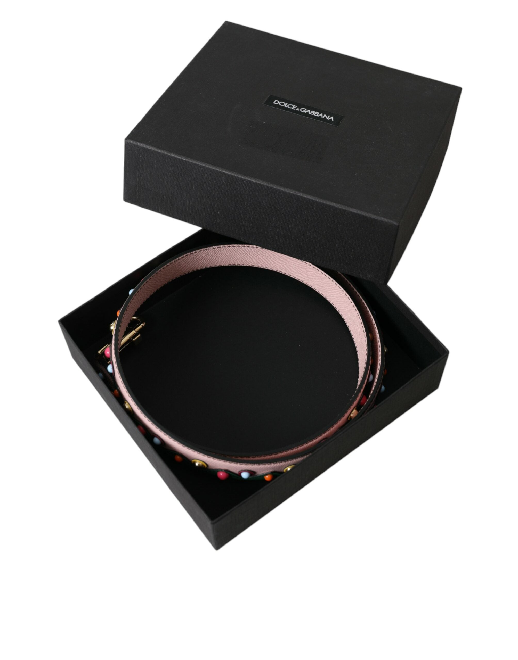 Pink Leather Handbag Accessory Shoulder Strap - ventzia