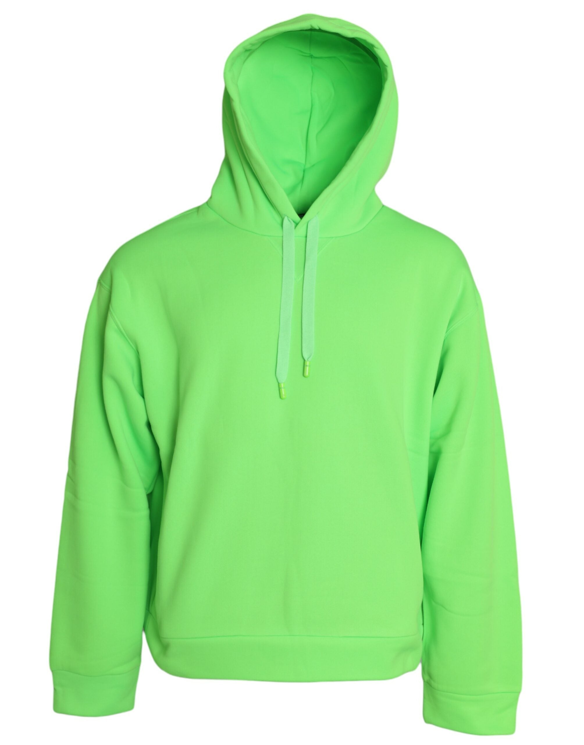 Neon Green Hooded Top Pullover Sweater - ventzia