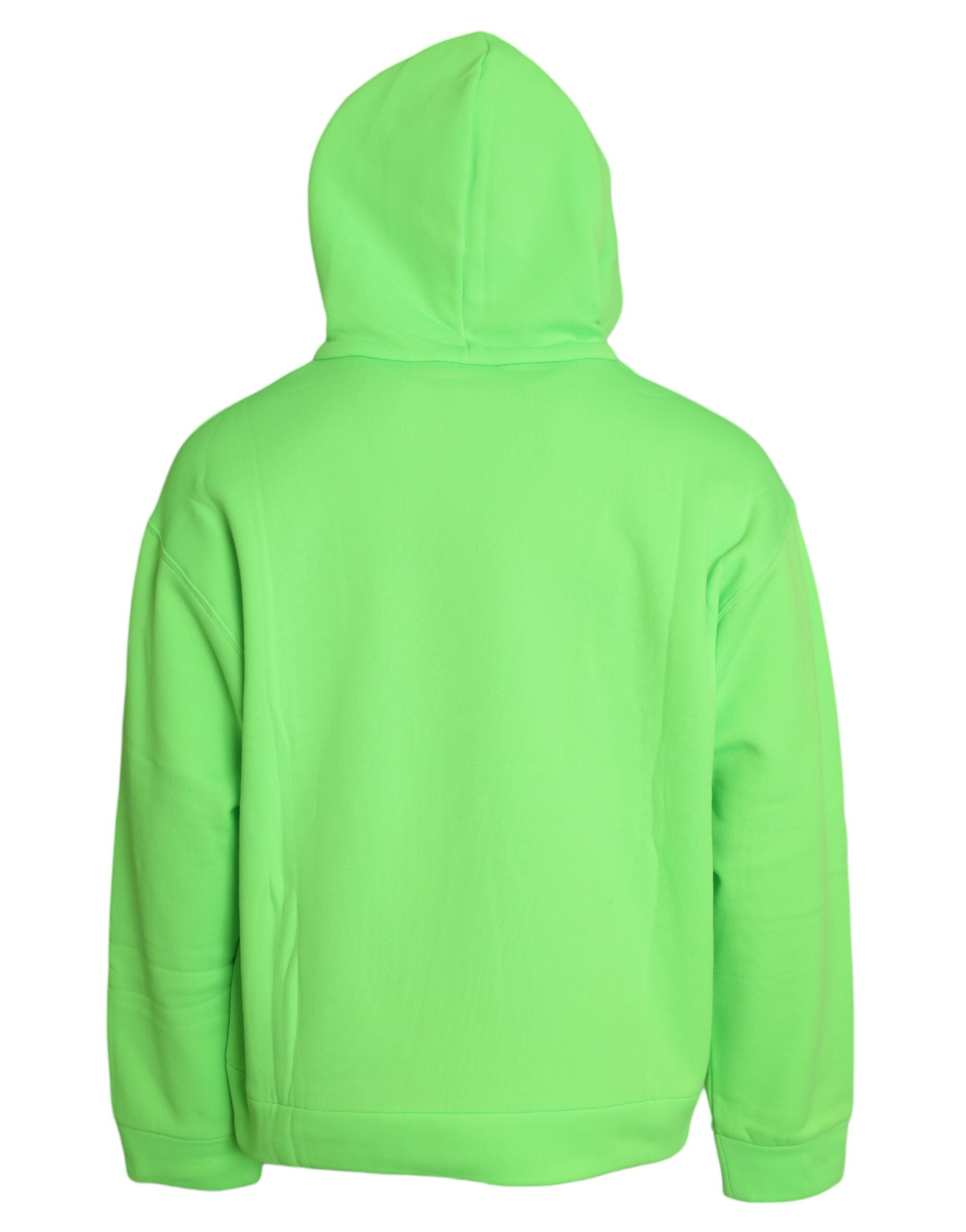 Neon Green Hooded Top Pullover Sweater - ventzia