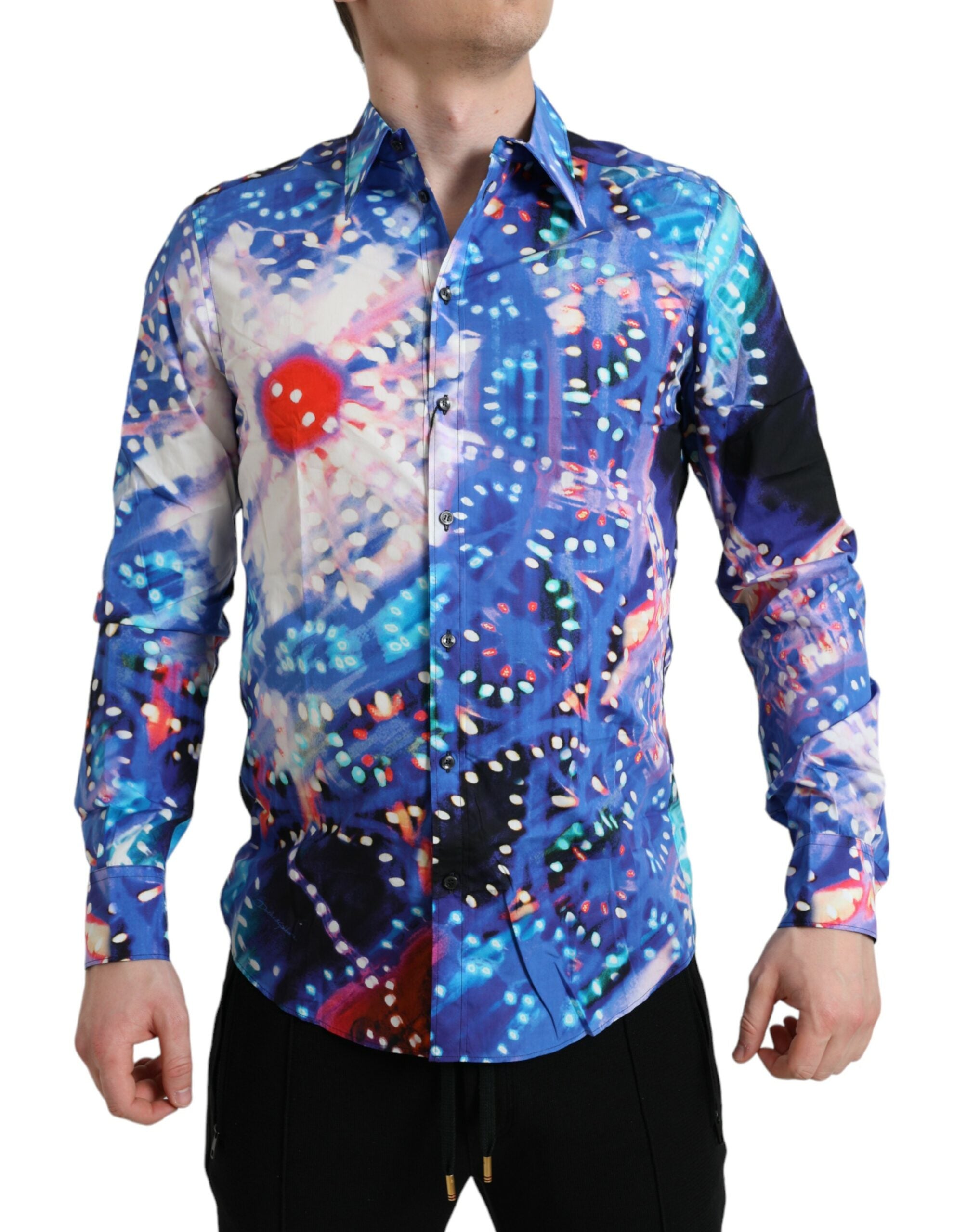Multicolor Luminarie Slim MARTINI Shirt - ventzia