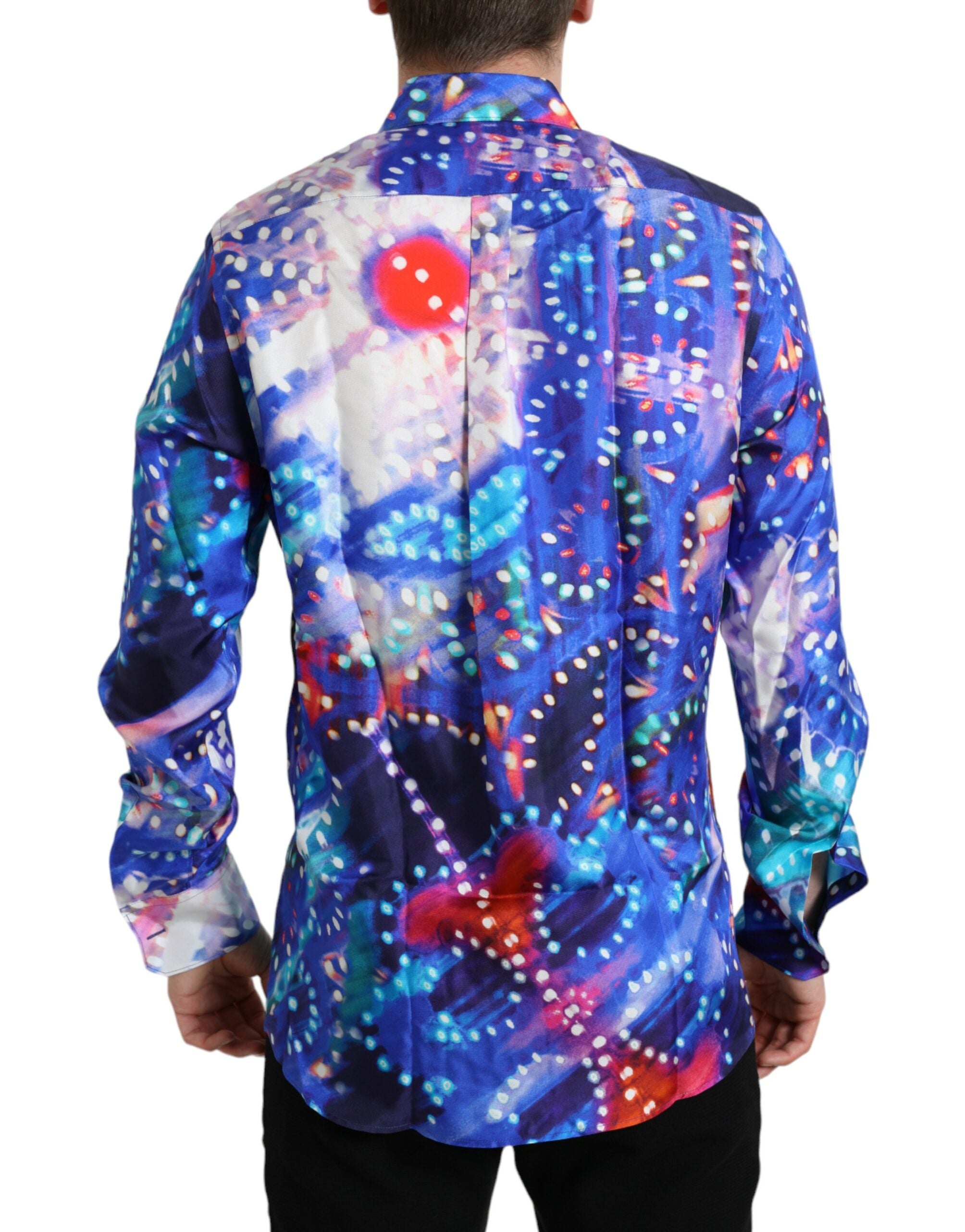 Purple Luminarie Silk Slim MARTINI Shirt - ventzia