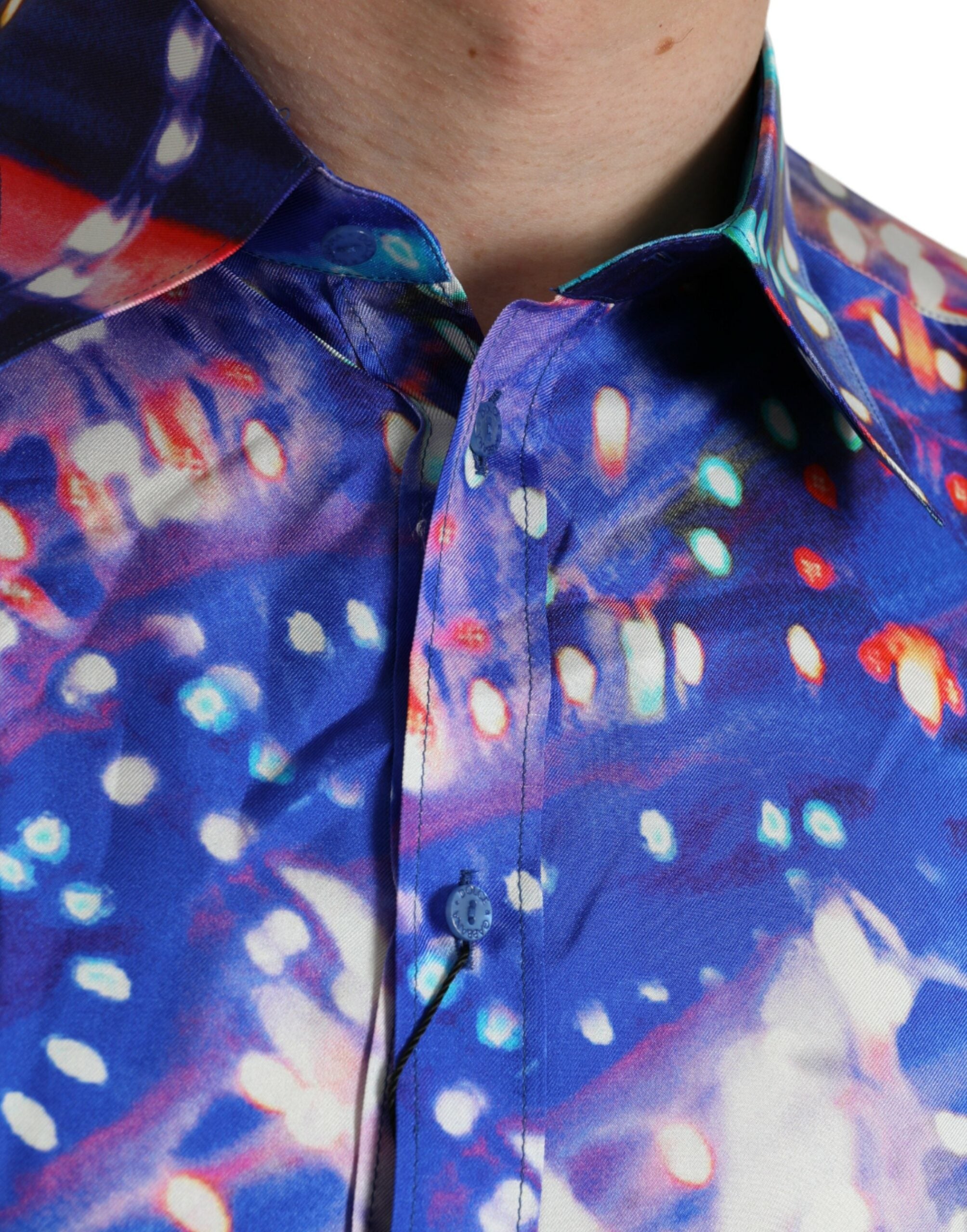 Purple Luminarie Silk Slim MARTINI Shirt - ventzia