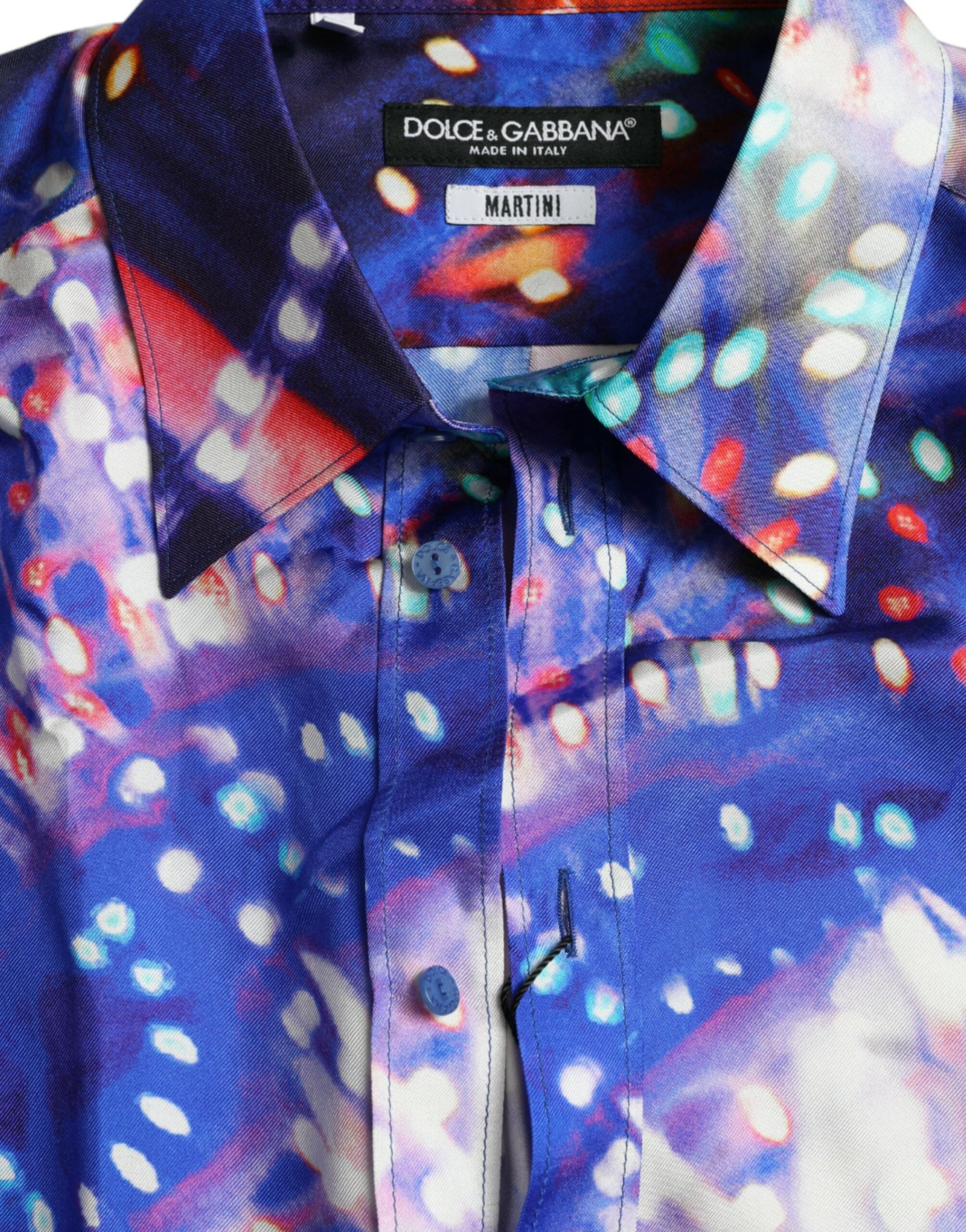 Purple Luminarie Silk Slim MARTINI Shirt - ventzia