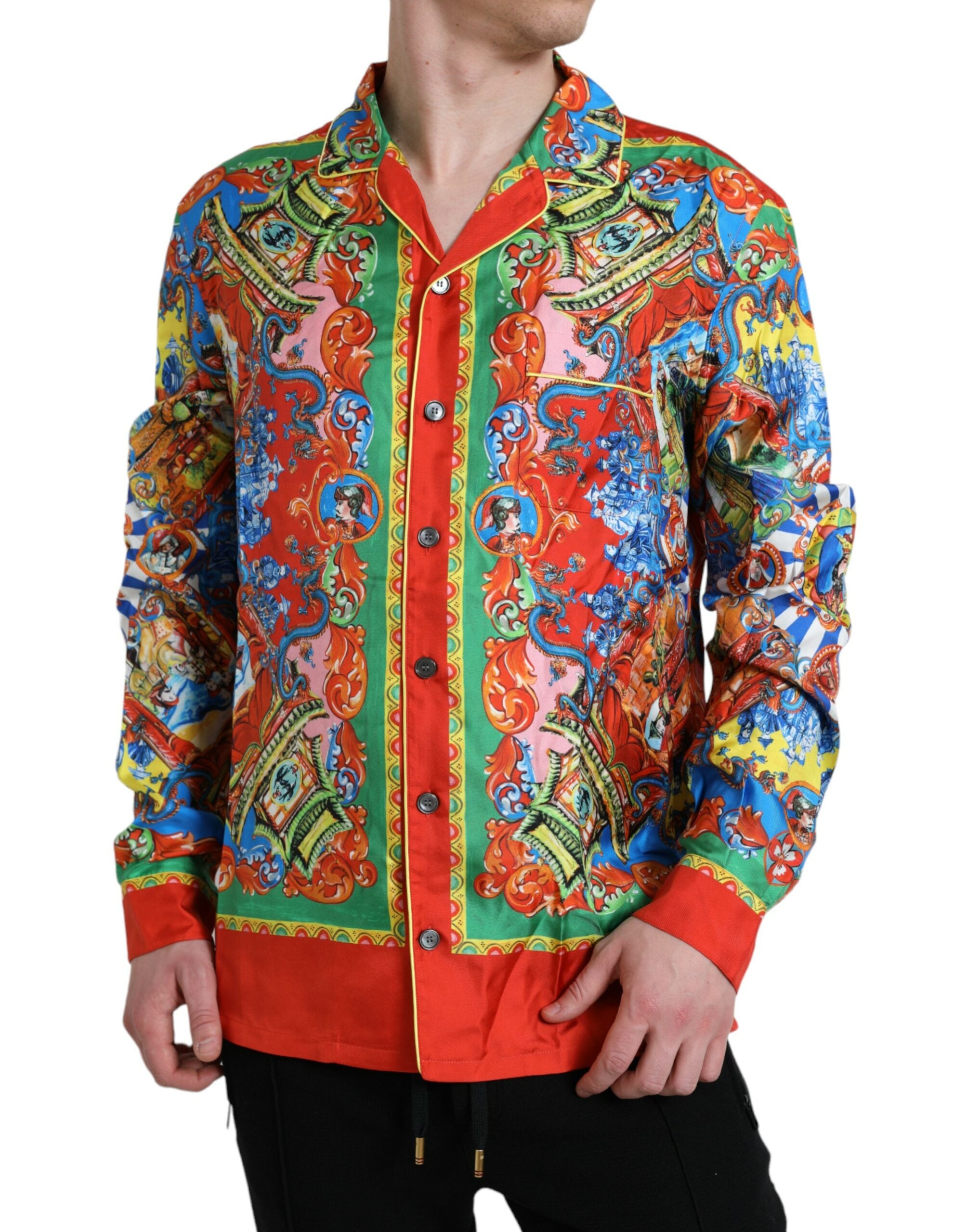 Multicolor Patterned Button Down Casual Shirt - ventzia