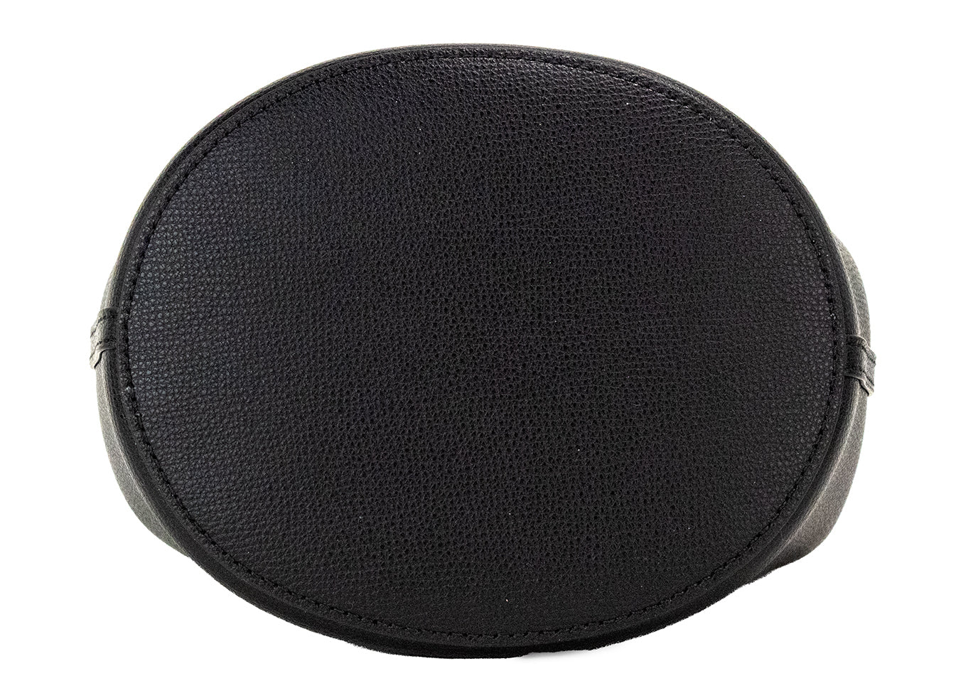 Lorne Small Black Haymarket Check Pebble Leather Bucket Handbag Purse - ventzia