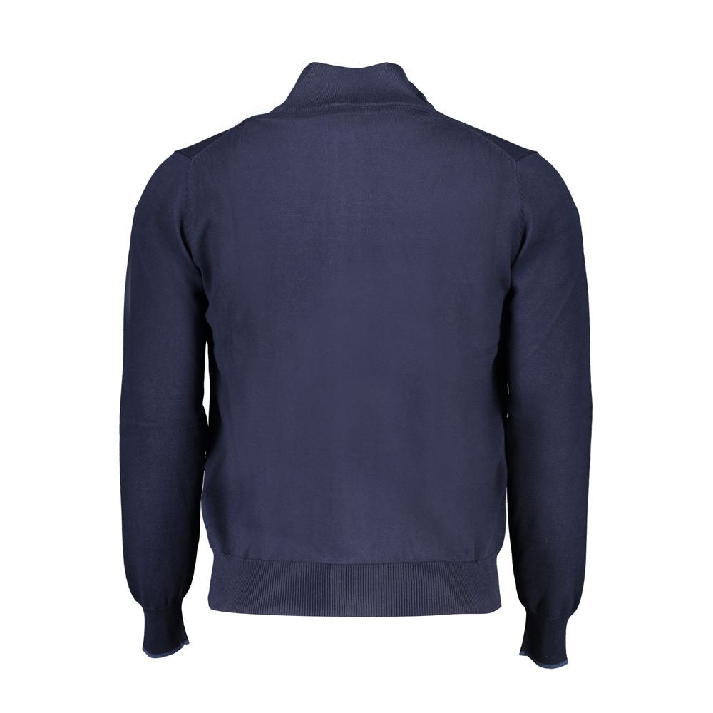 Blue Cotton Sweater - ventzia