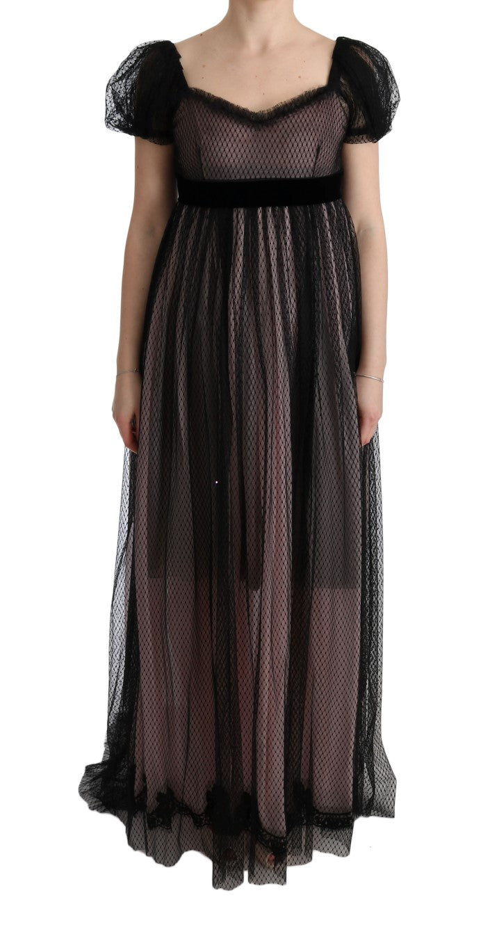 Elegant Full Length Shift Dress - ventzia