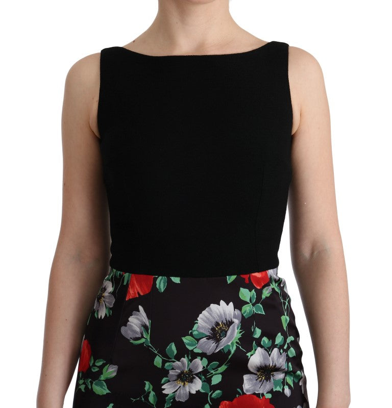 Elegant Floral Sheath Gown - ventzia