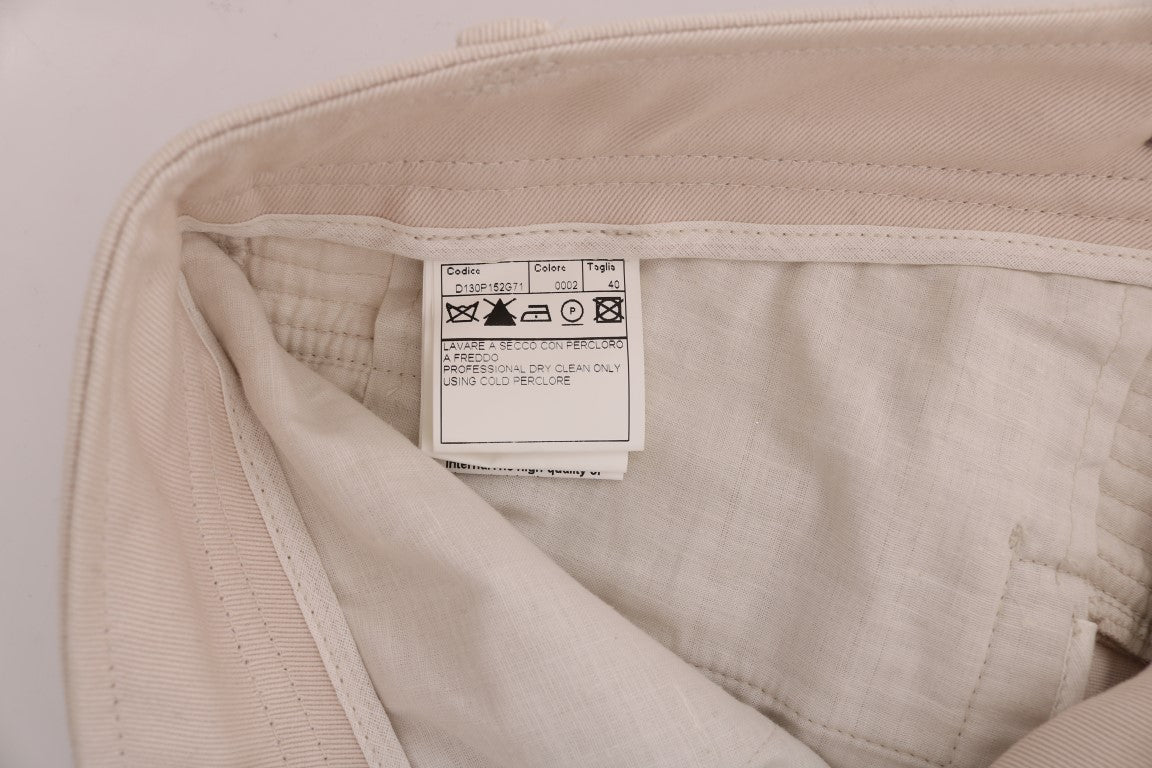 Chic White Slim Fit Denim Treasure - ventzia