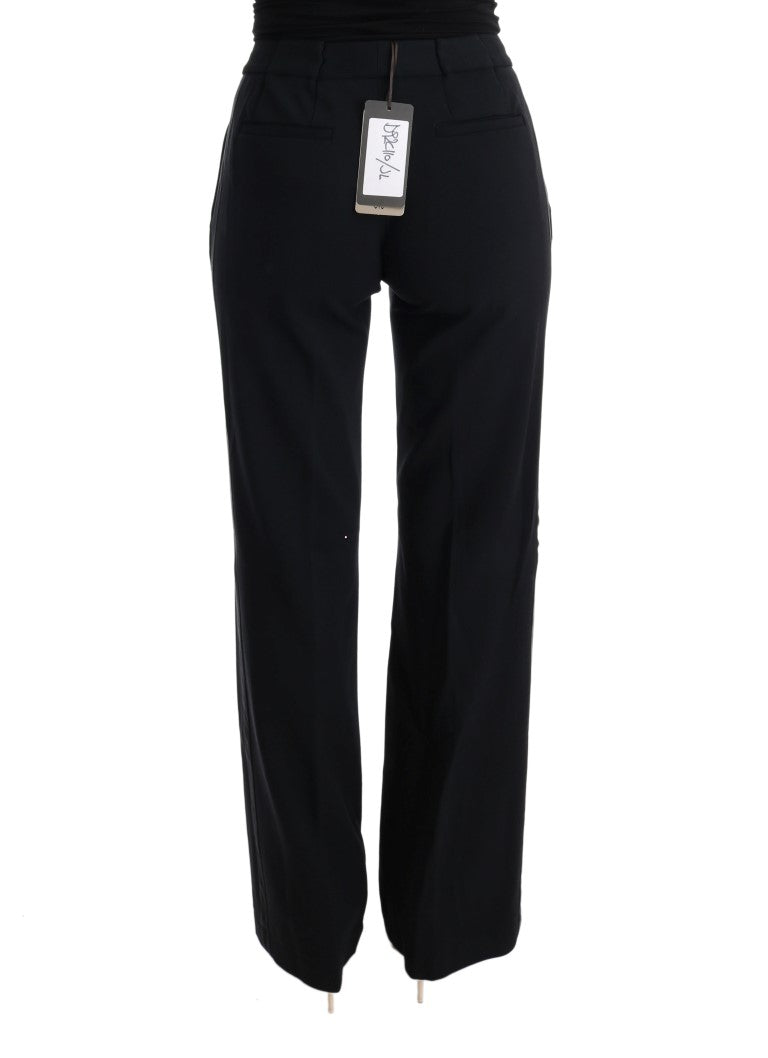 Chic Black Bootcut Formal Pants - ventzia