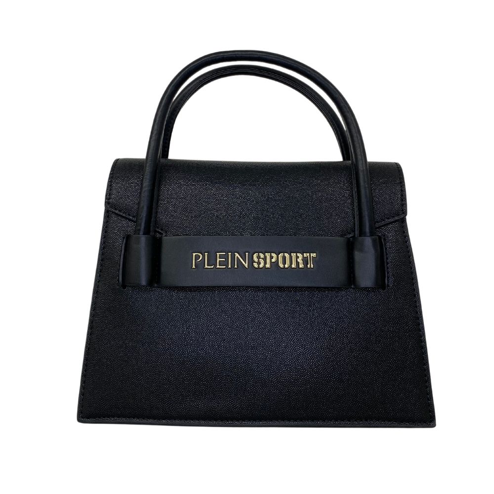 Black Polyethylene Women Handbag - ventzia
