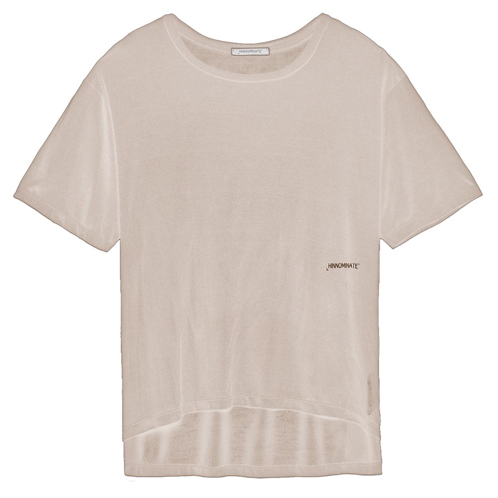 Beige Modal Women T-Shirt - ventzia