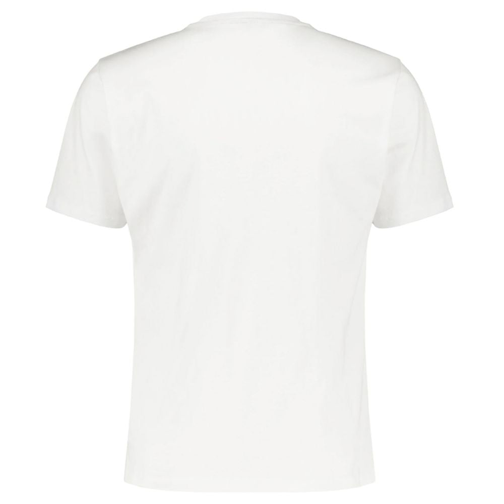 White Cotton Men T-Shirt - ventzia