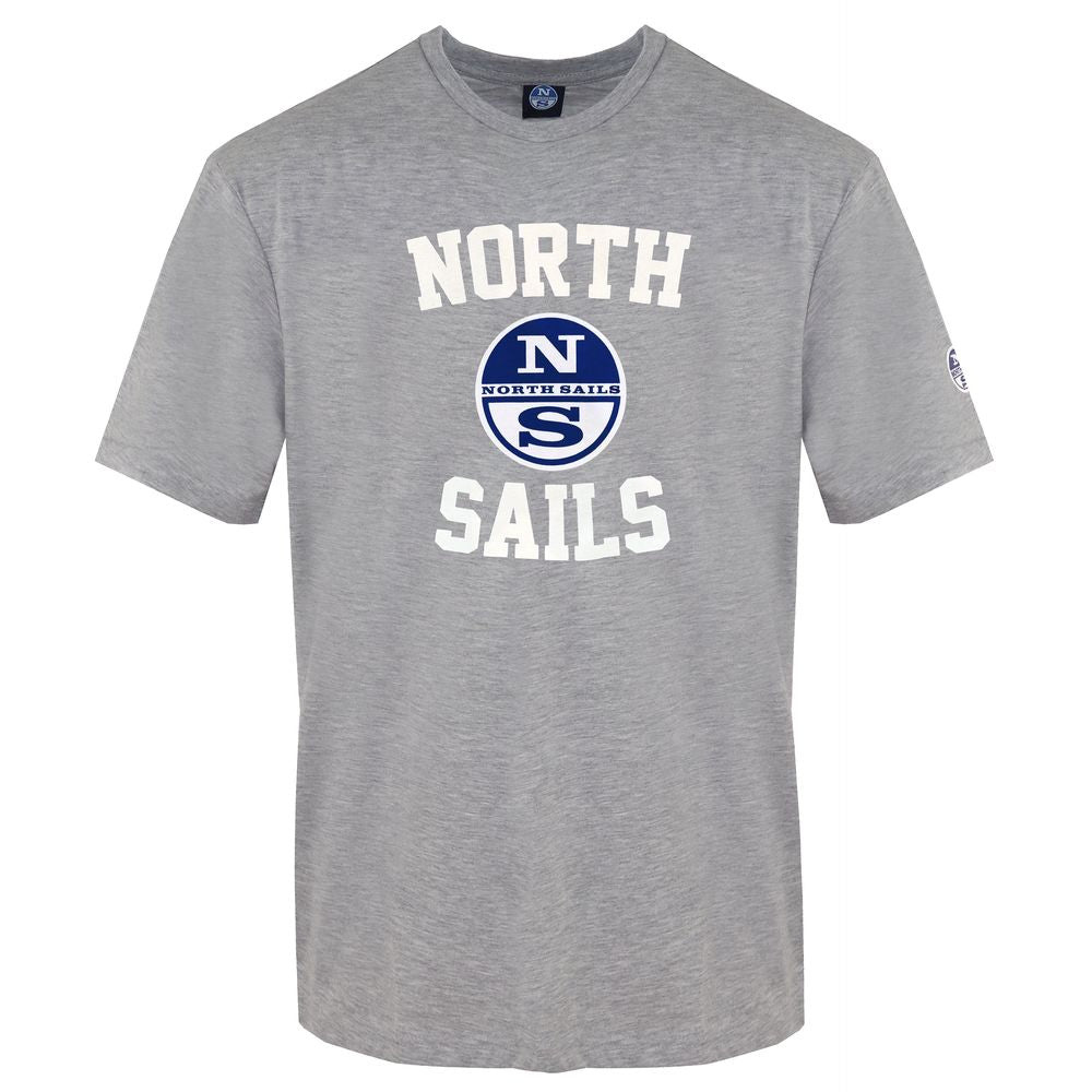 Gray Cotton Men T-Shirt - ventzia