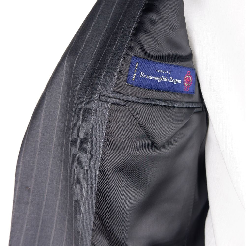 Gray Wool Men Suit - ventzia