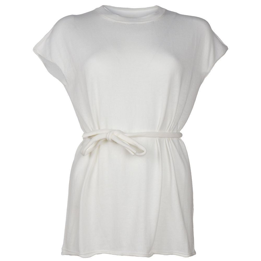 White Cotton Dress - ventzia