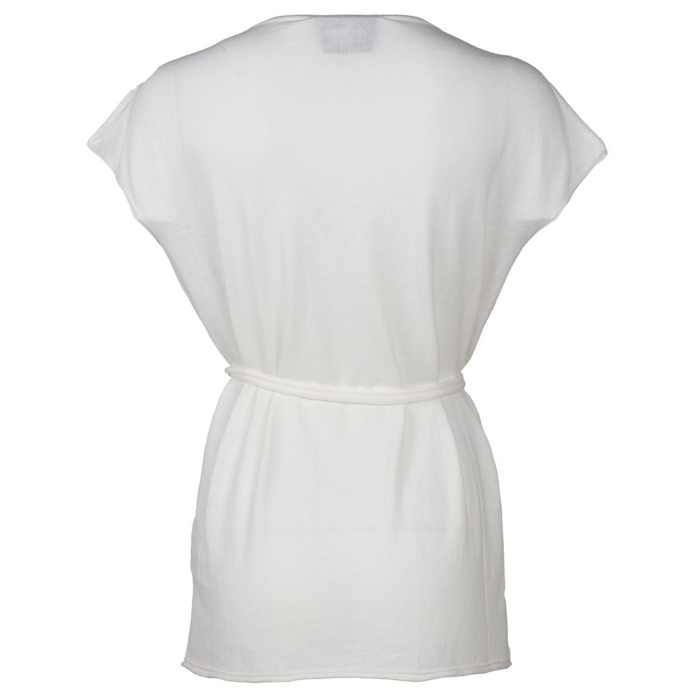 White Cotton Dress - ventzia