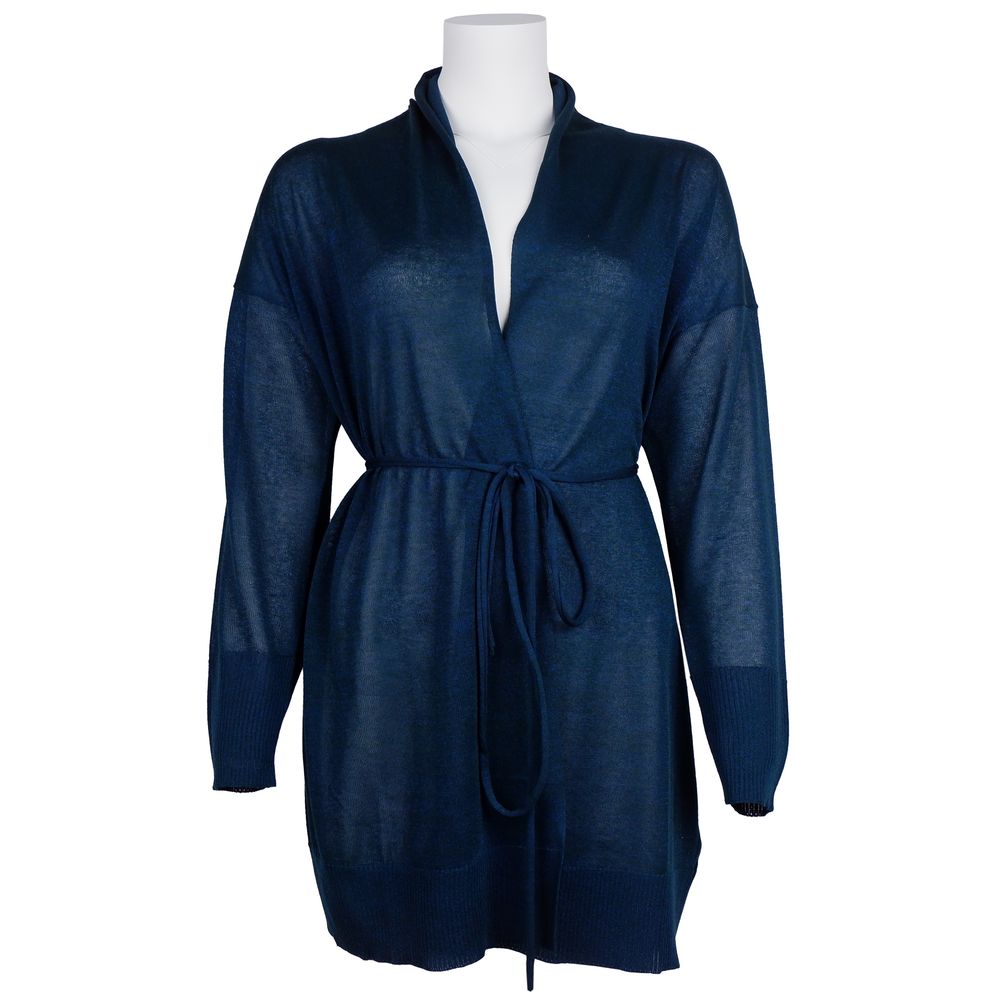 Blue Viscose Dress - ventzia