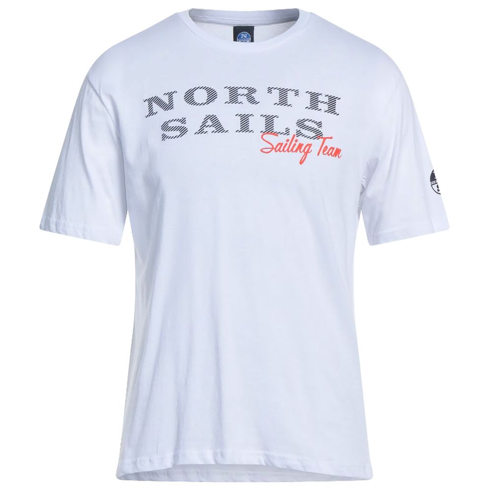 Pristine White Rubber Logo Tee - ventzia