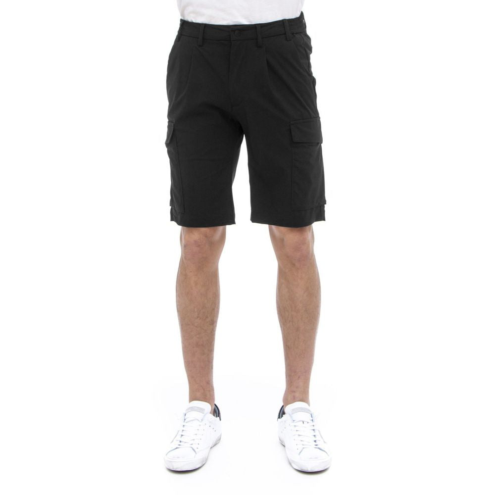 Sleek Urban Stretch Bermuda Shorts - ventzia