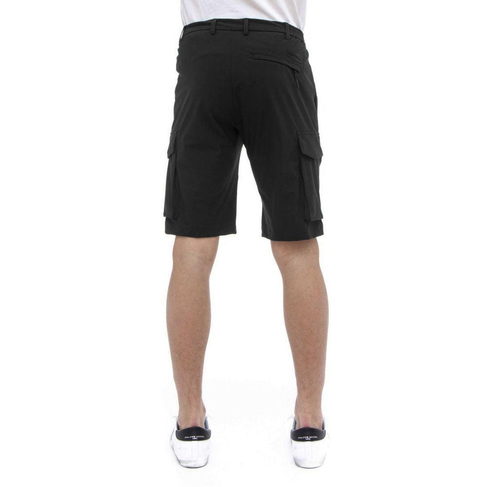 Sleek Urban Stretch Bermuda Shorts - ventzia