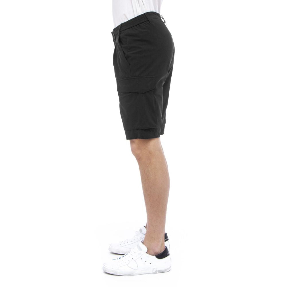 Sleek Urban Stretch Bermuda Shorts - ventzia