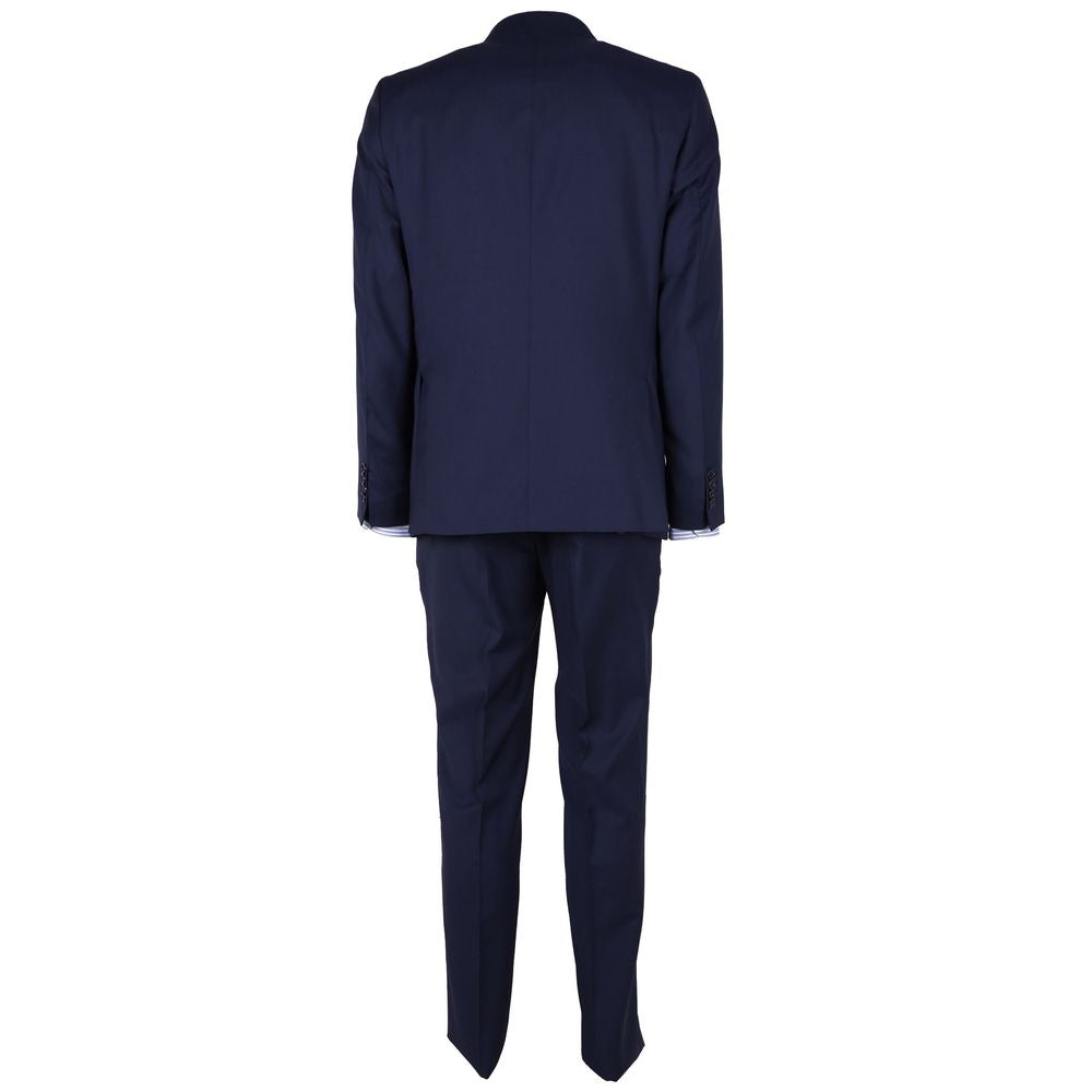 Blue Wool Men's Suit - ventzia