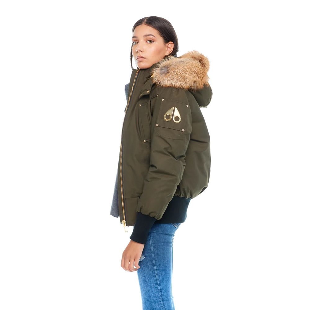 Army Nylon Women Bomber Jacket - ventzia