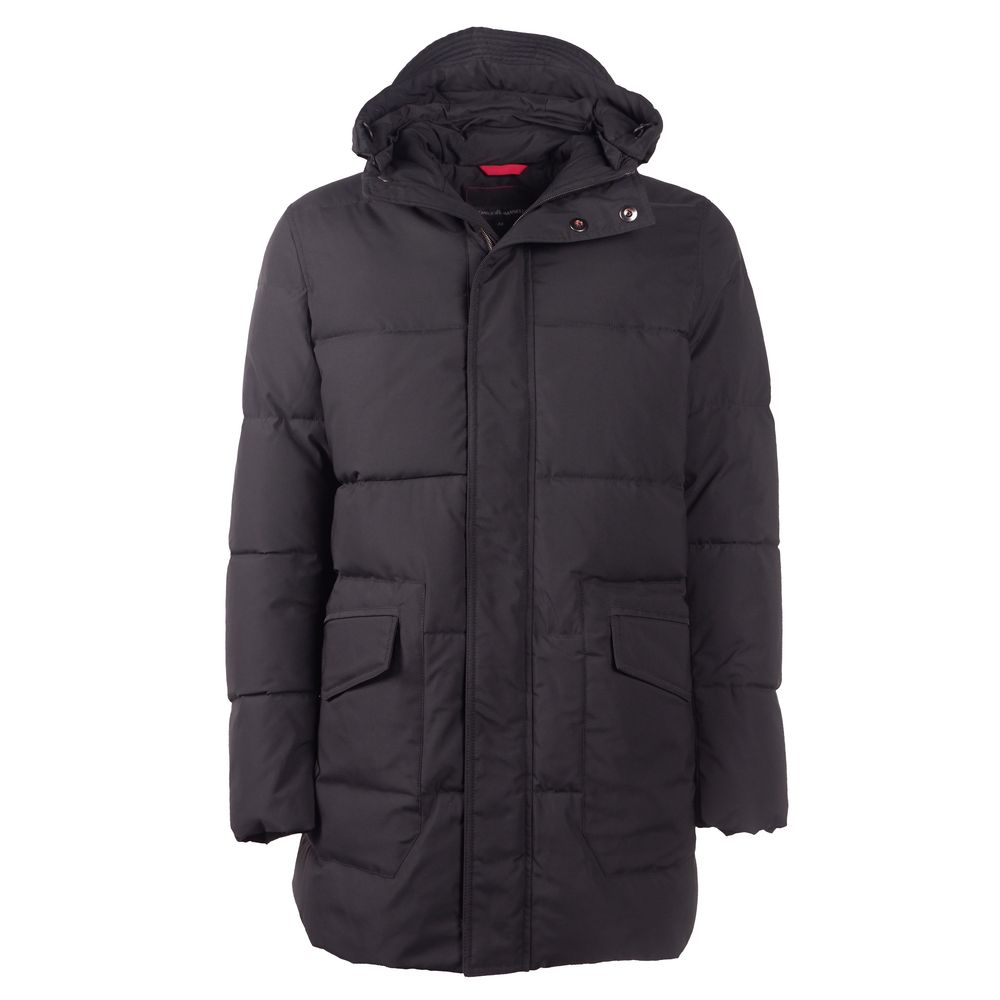 Black Polyester Men Jacket - ventzia