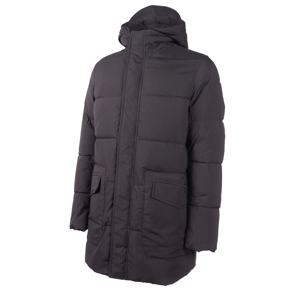 Black Polyester Men Jacket - ventzia