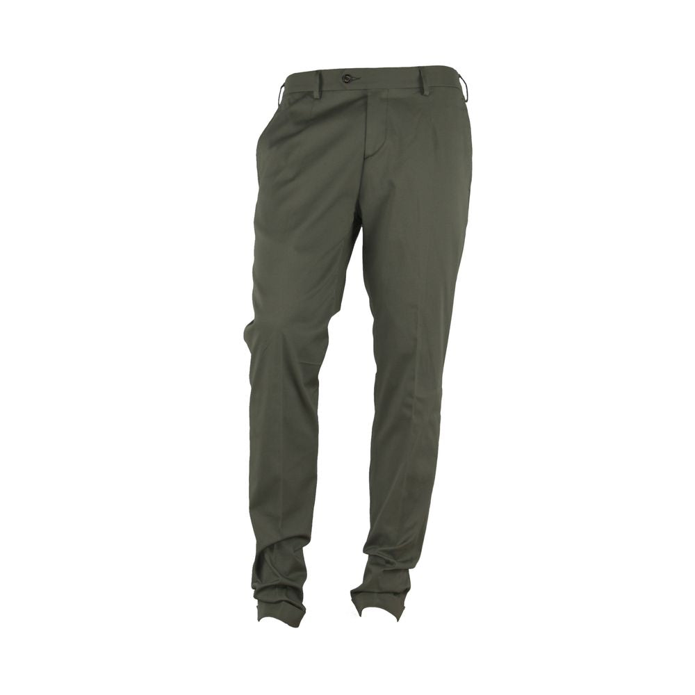Elegant Green Summer Trousers for Men - ventzia