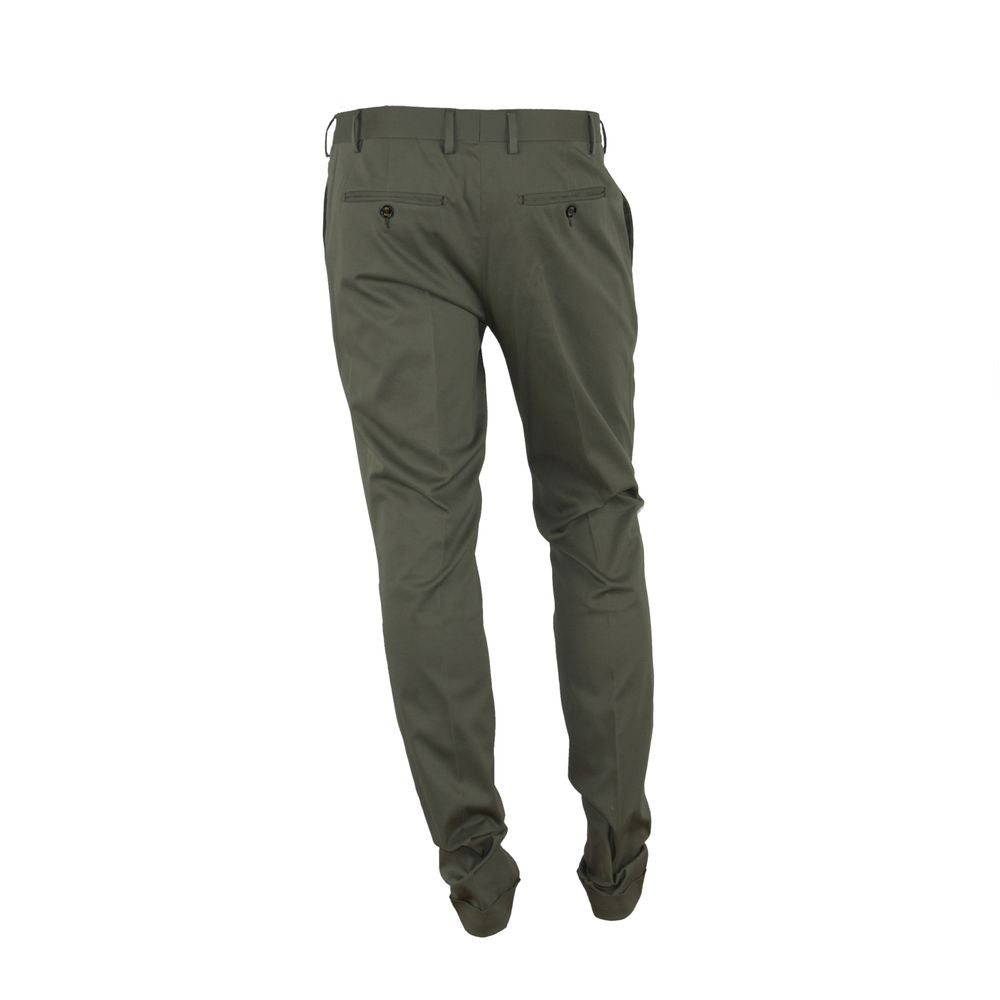 Elegant Green Summer Trousers for Men - ventzia