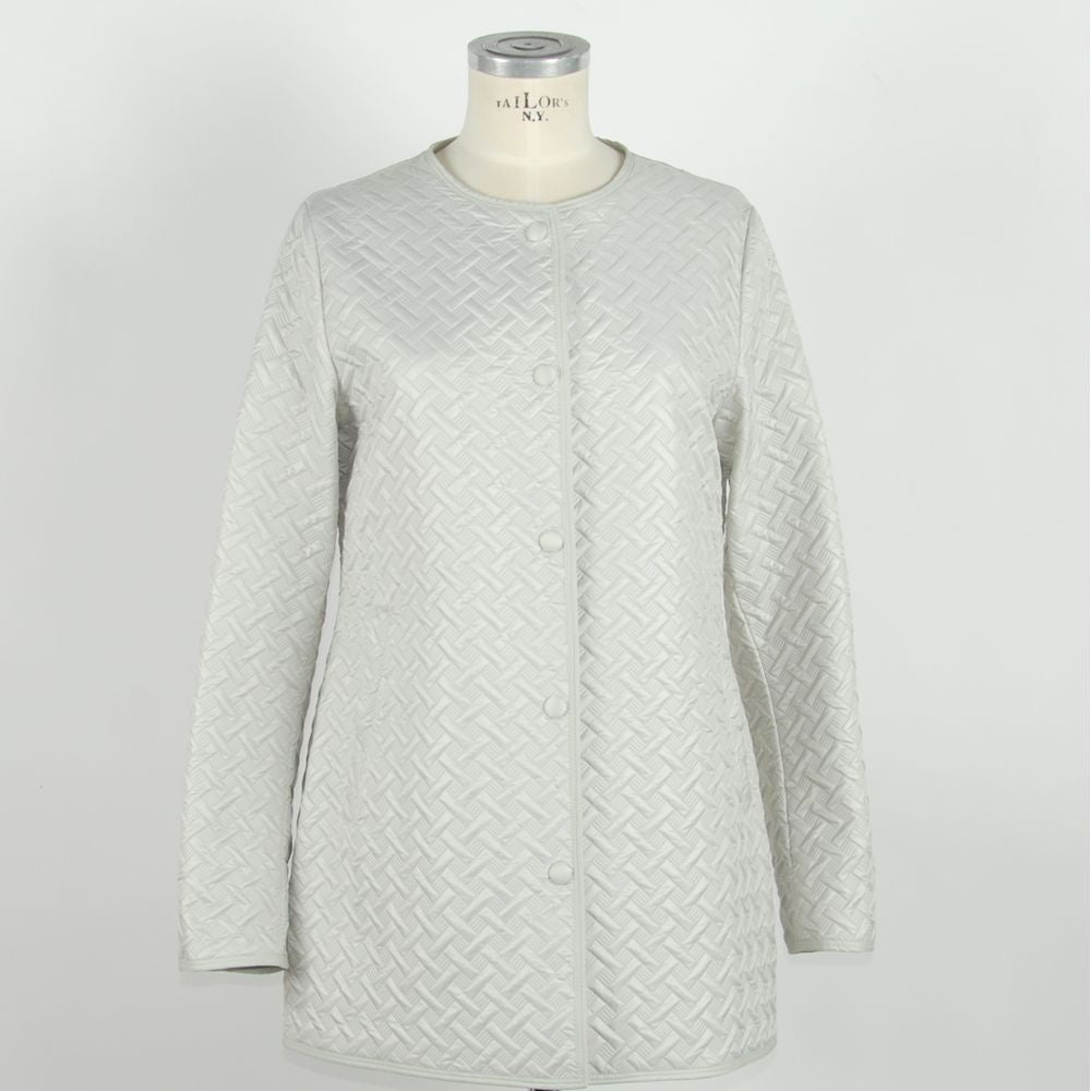White Polyester Women Jacket - ventzia