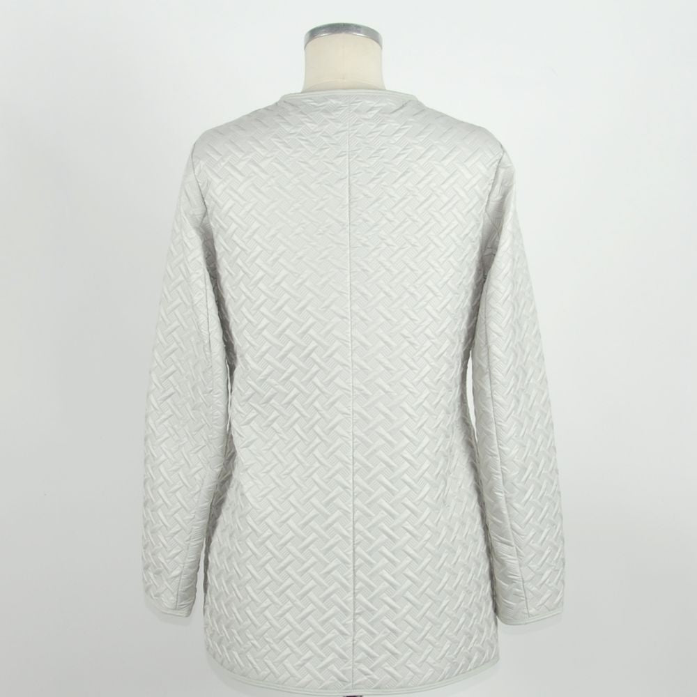 White Polyester Women Jacket - ventzia