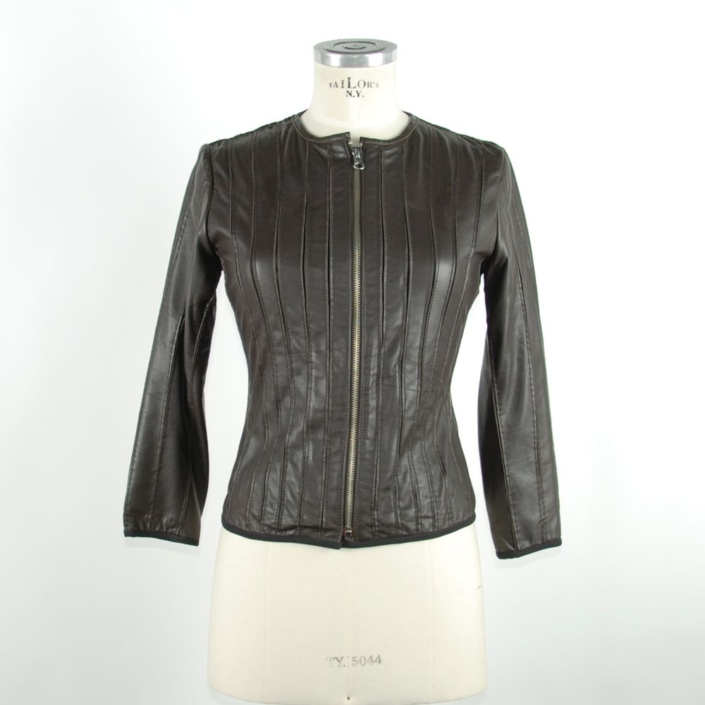 Black Leather Women Jacket - ventzia