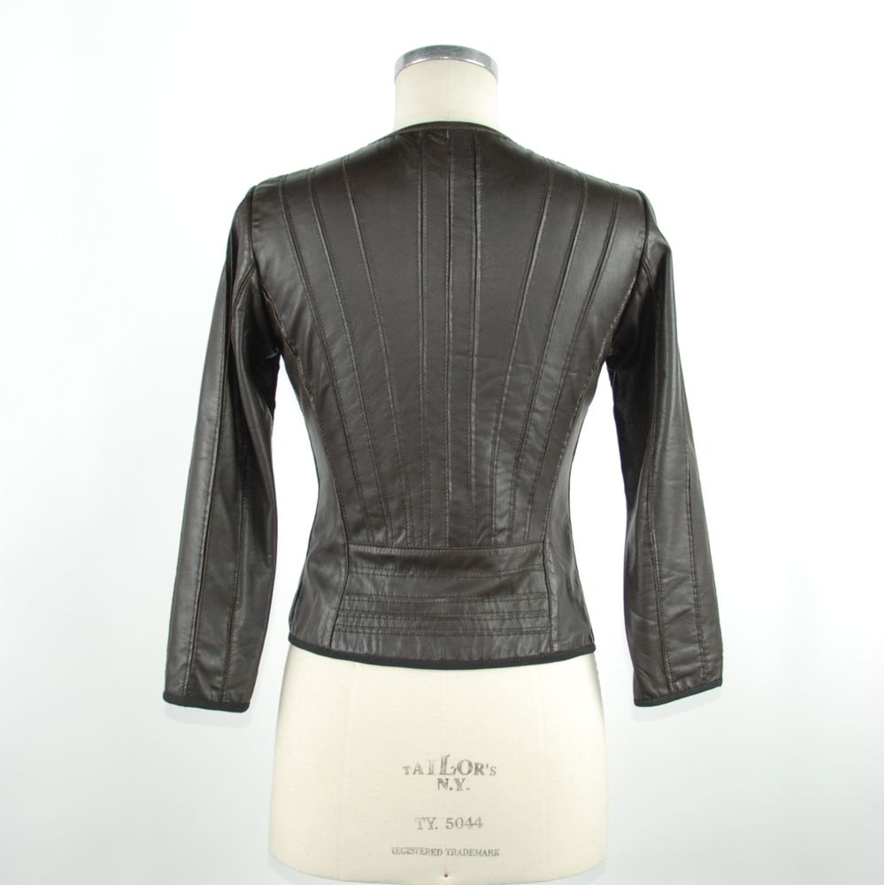 Black Leather Women Jacket - ventzia