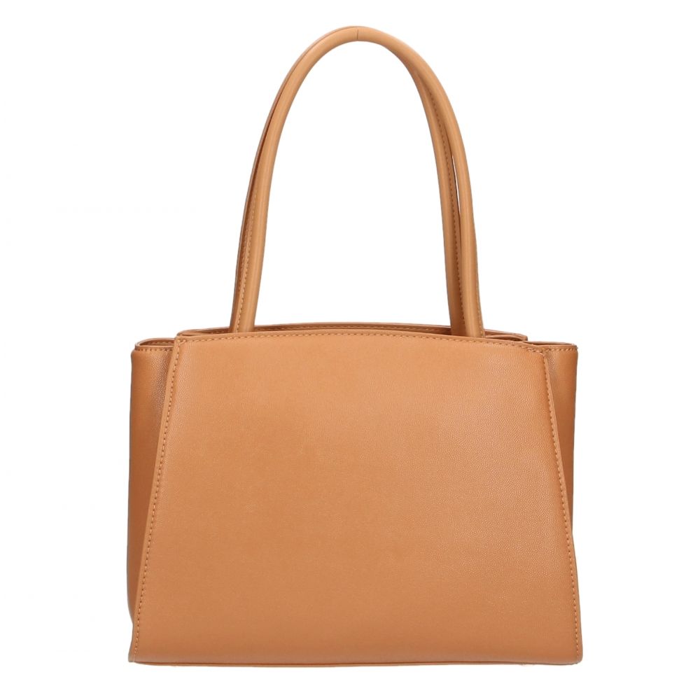 Brown Polyethylene Women Shoulder Bag - ventzia
