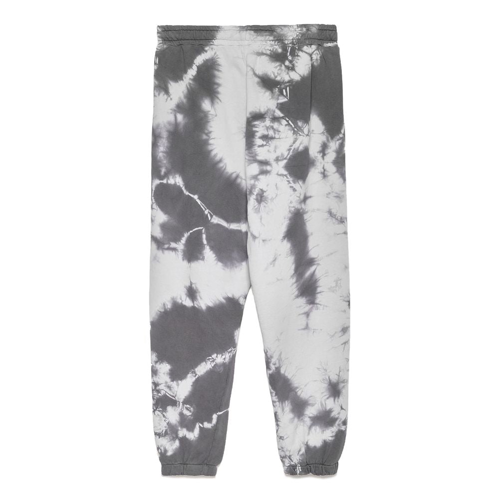 Chic Stone Print Stretch Cotton Trousers - ventzia