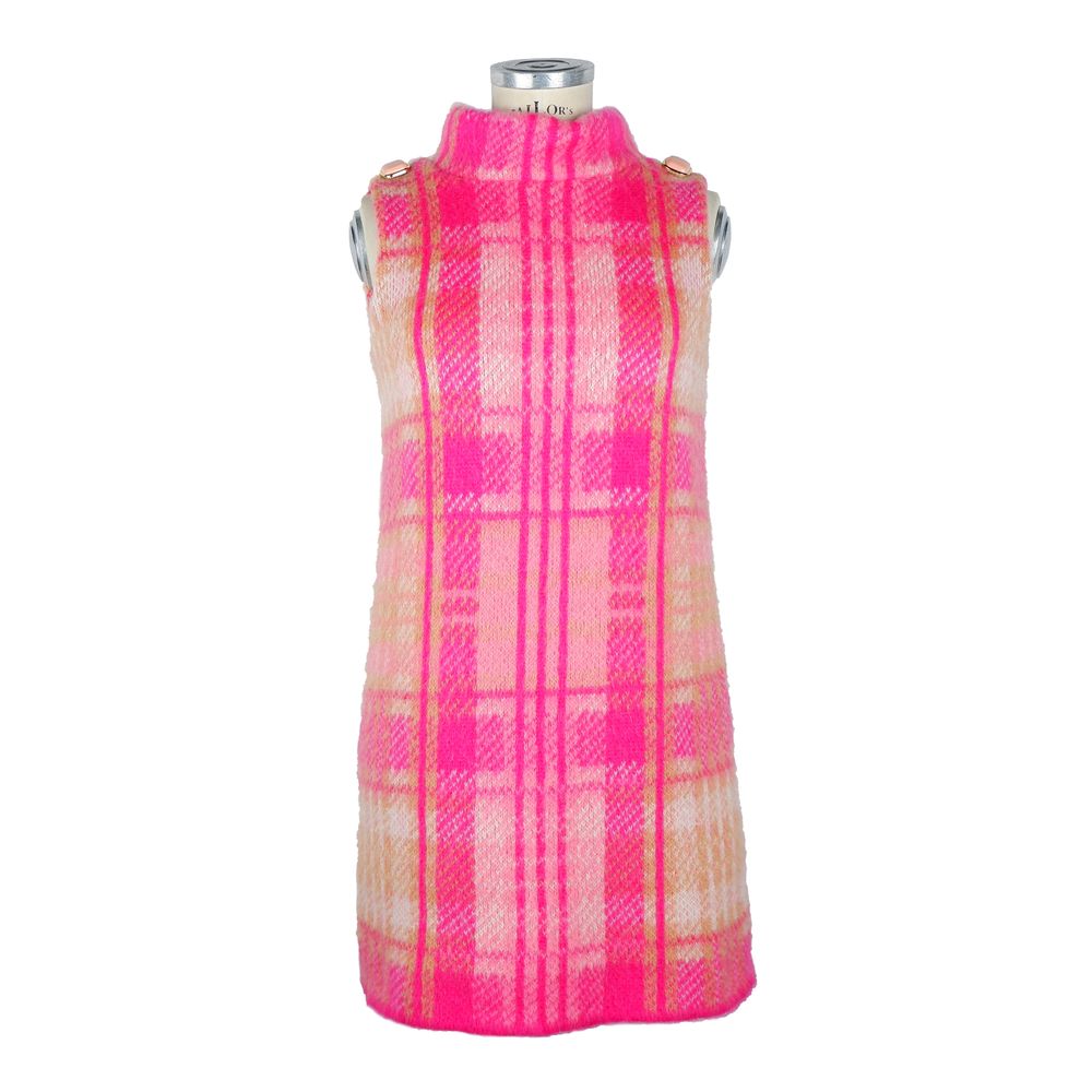 Fuchsia Mohair Women Dress - ventzia