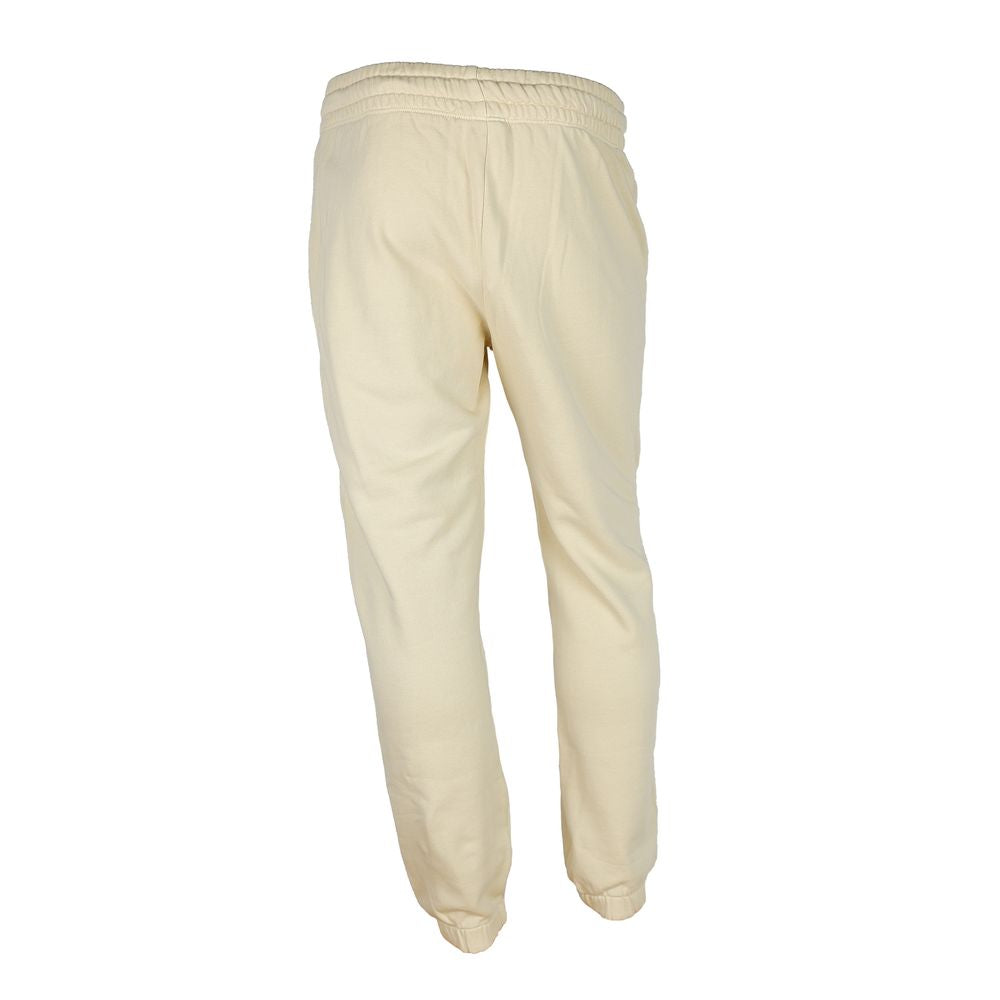 Beige Cotton Men's Track Pant - ventzia