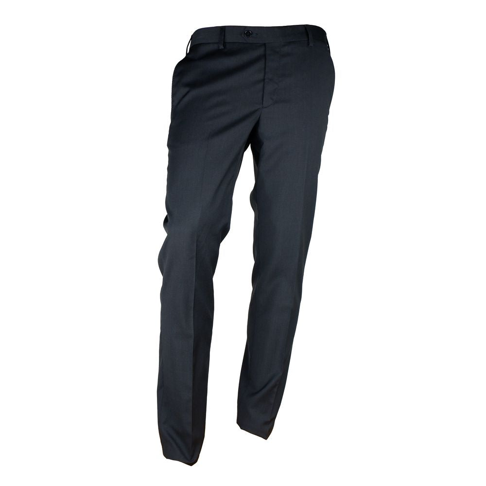 Black Wool Men Suit - ventzia