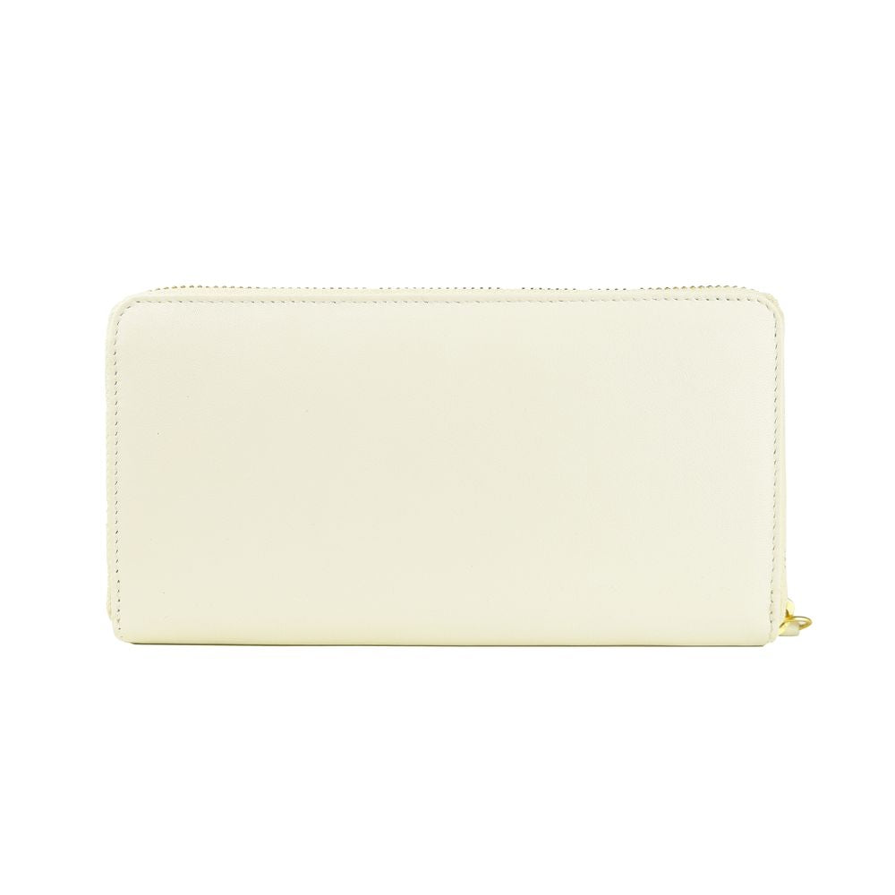 White Calfskin Women Wallet - ventzia