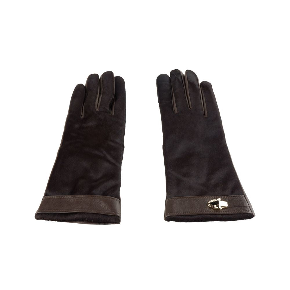 Brown Cowhide Women Glove - ventzia