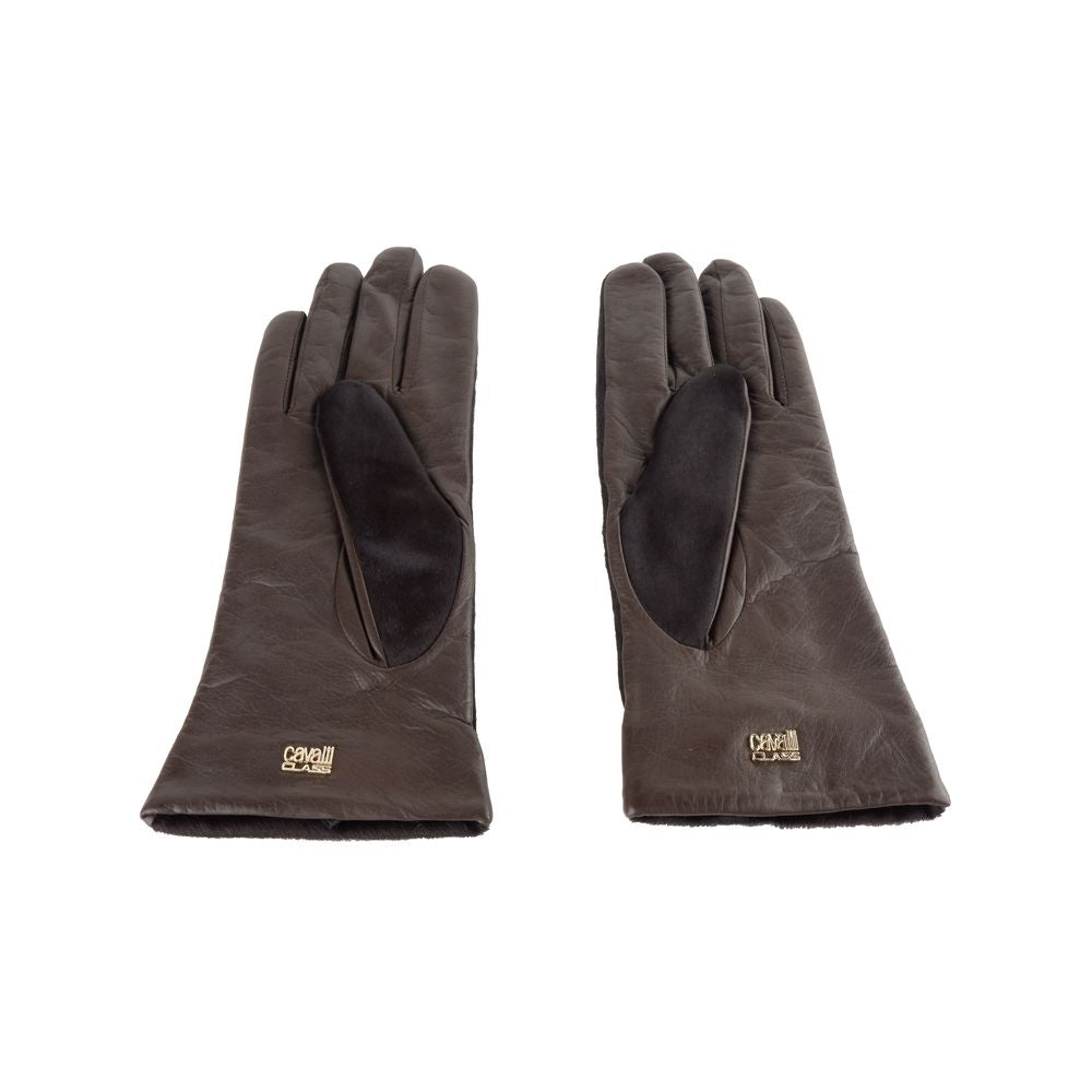 Brown Cowhide Women Glove - ventzia
