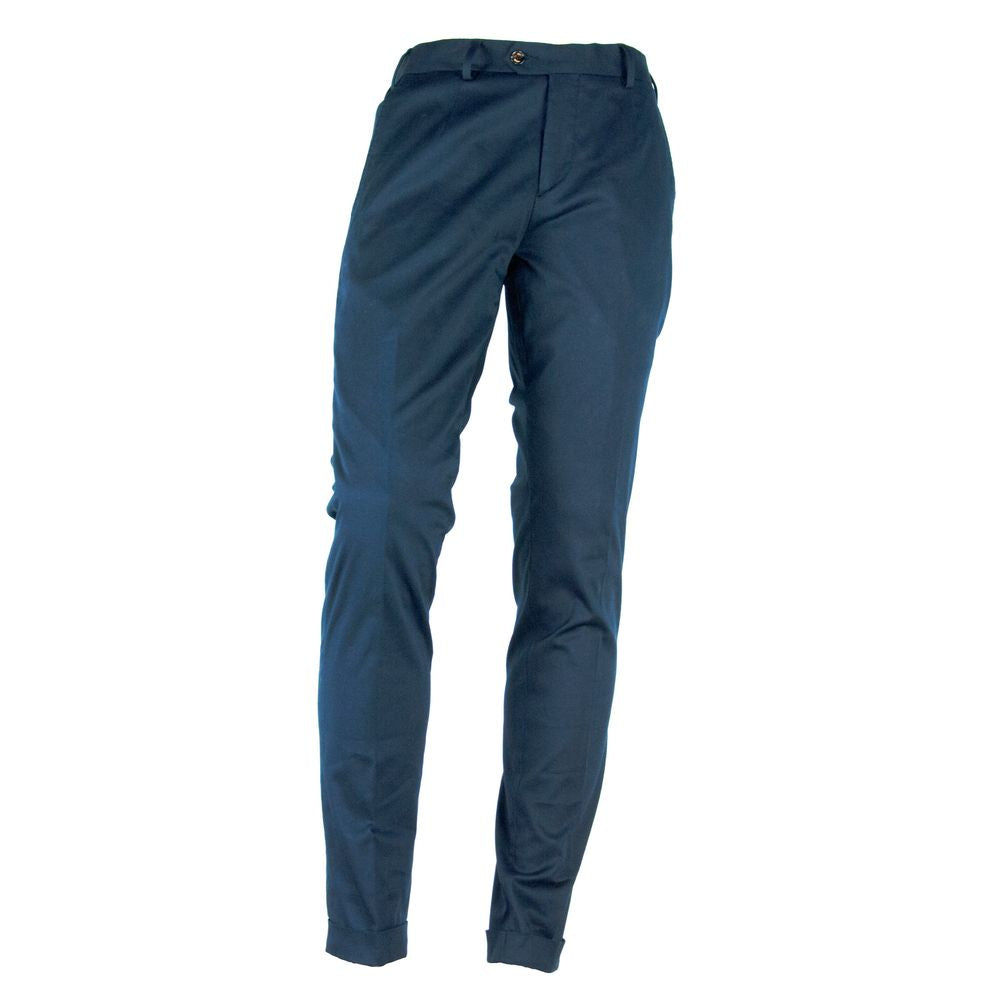 Elegant Summer Cotton Blend Trousers - ventzia
