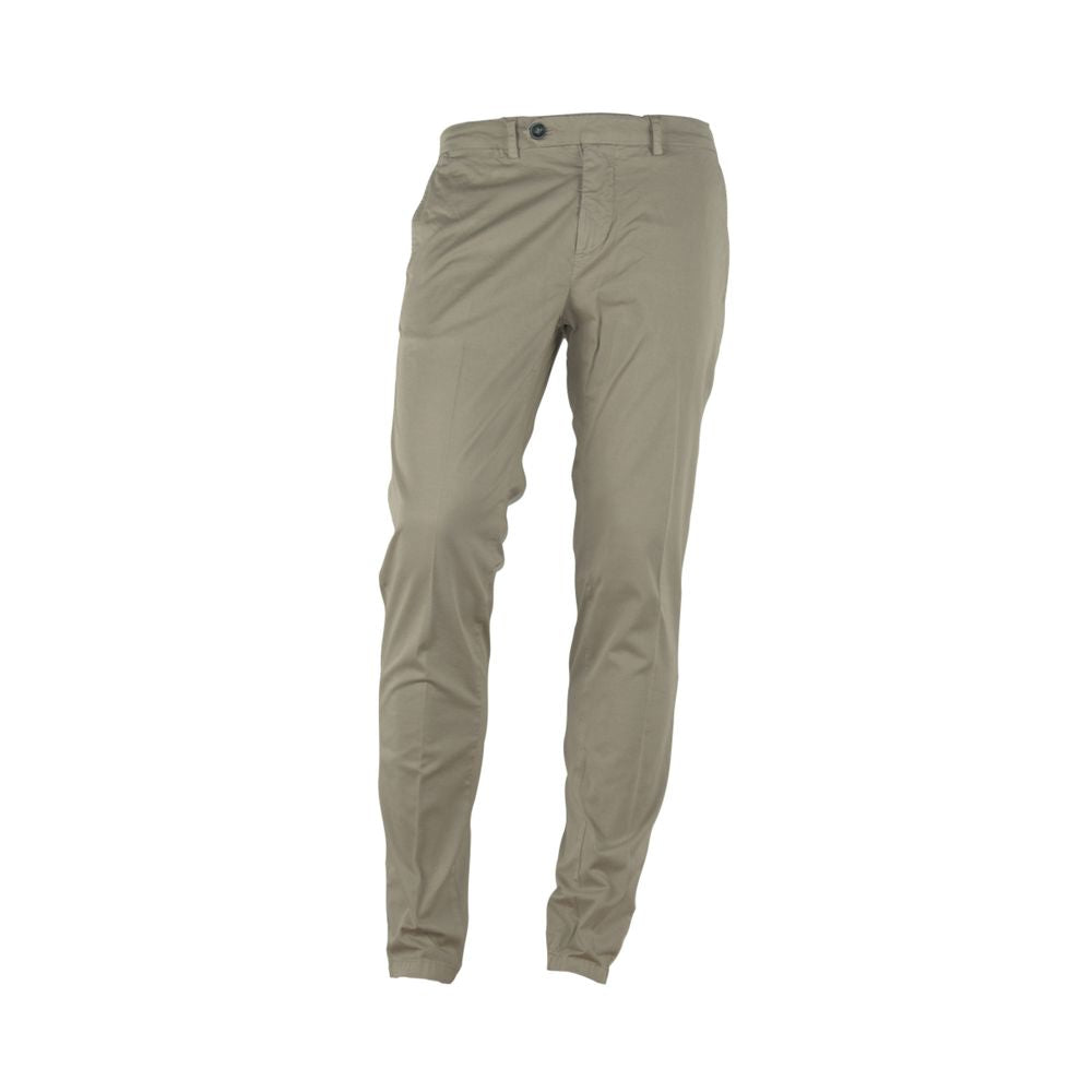 Elegant Beige Summer Trousers for Men - ventzia