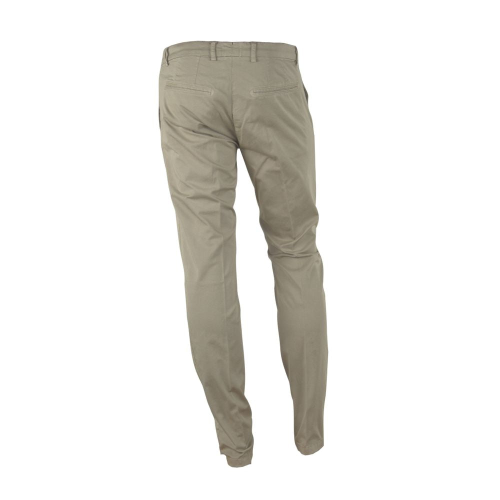 Elegant Beige Summer Trousers for Men - ventzia