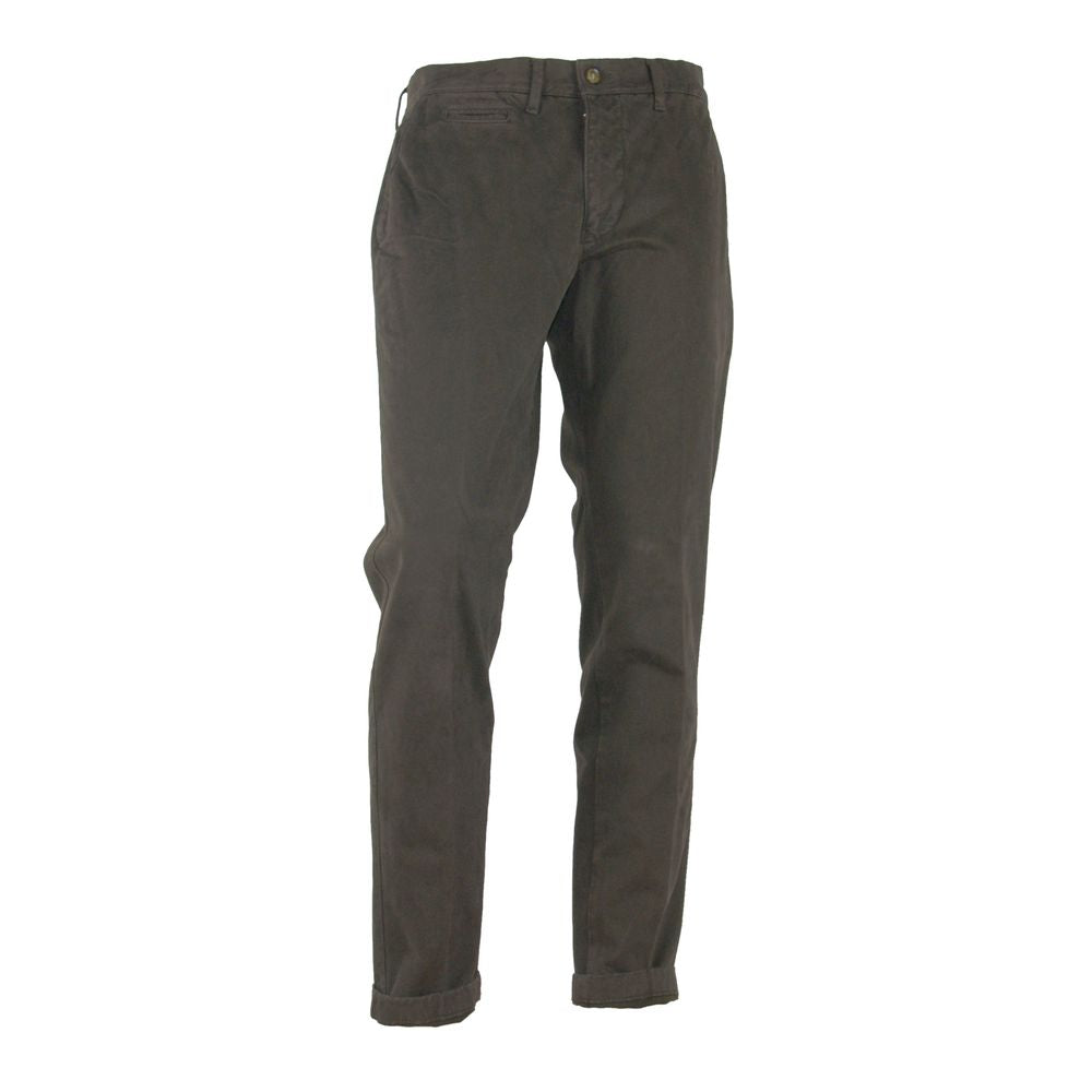 Elegant Brown Winter Trousers - ventzia