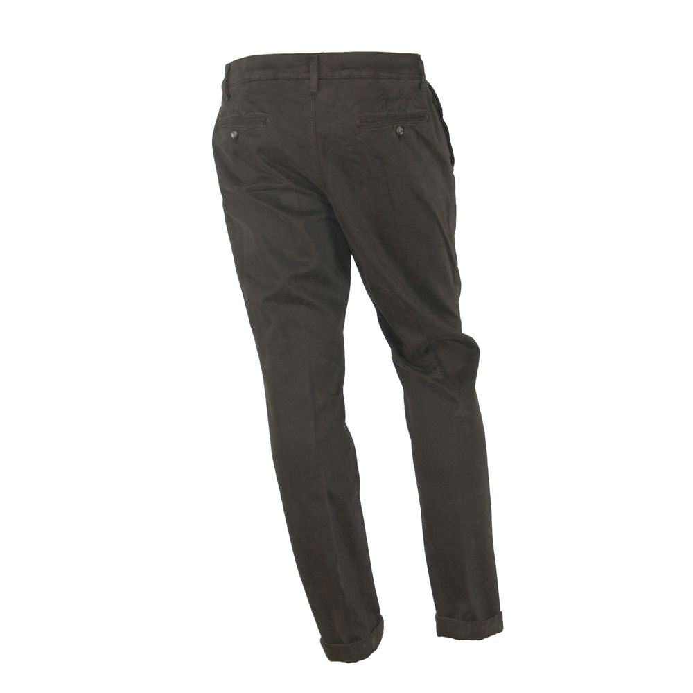 Elegant Brown Winter Trousers - ventzia