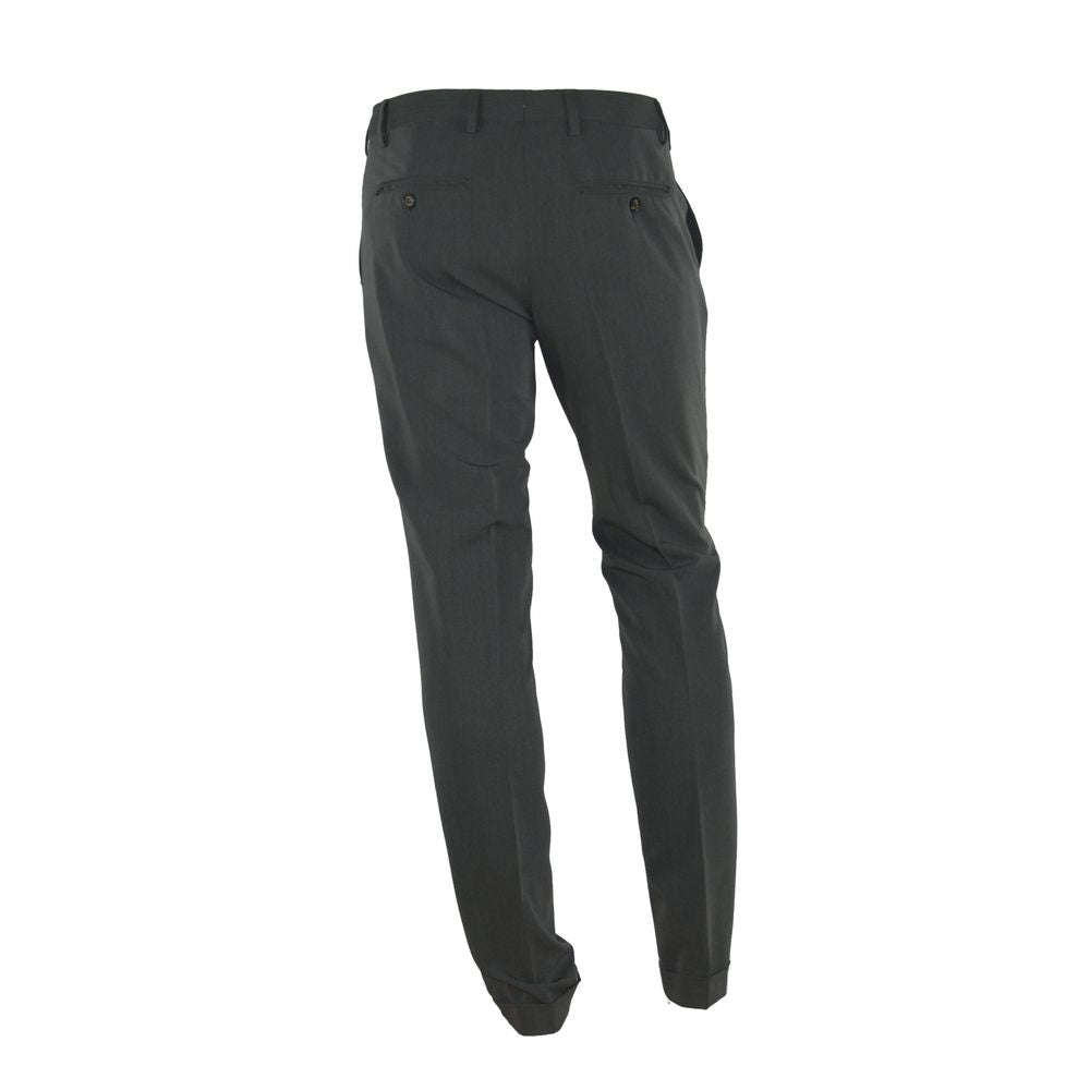 Elegant Italian Gray Trousers for Men - ventzia